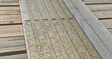 肇庆黄金麻盲道石 盲条