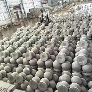 肇庆芝麻白圆球 石球 挡车球