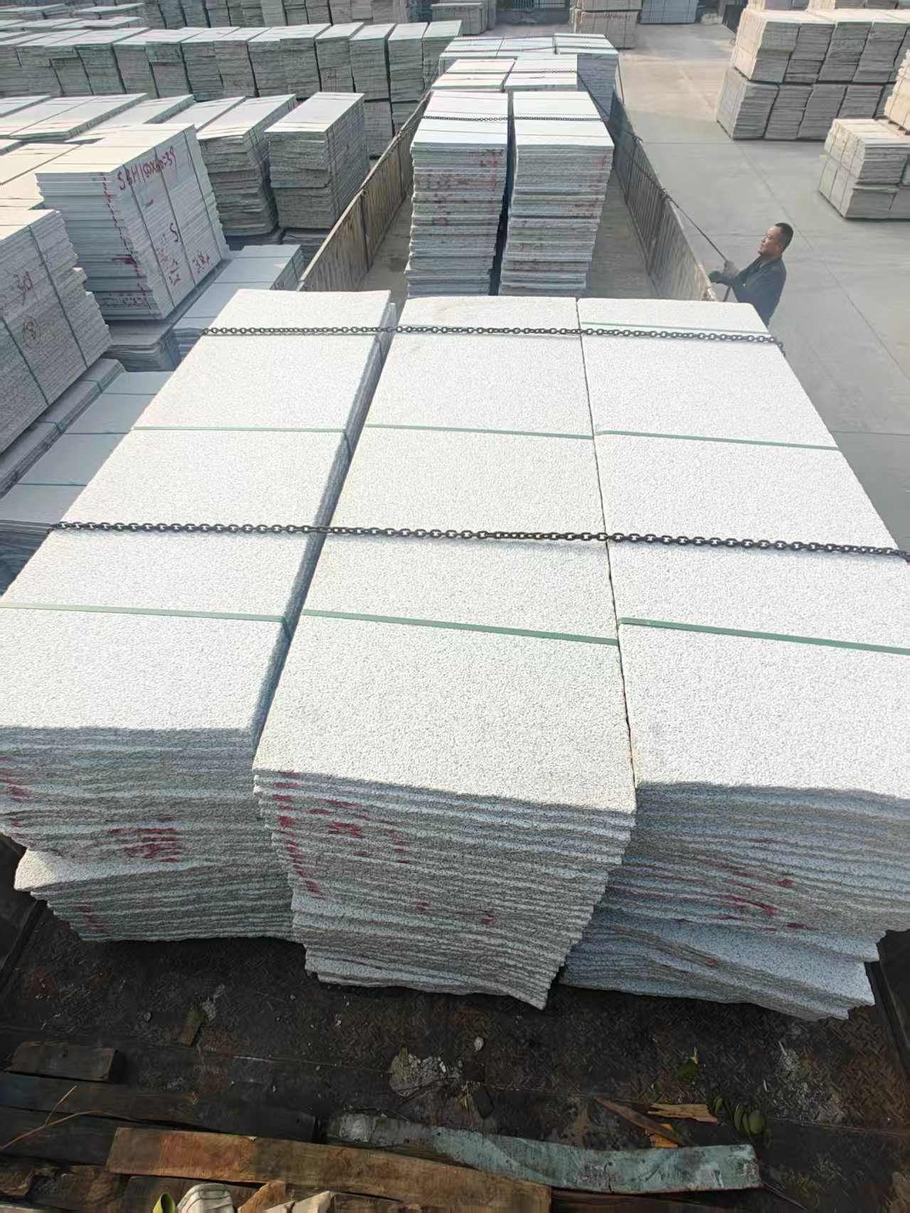 肇庆芝麻白毛板，石材毛板