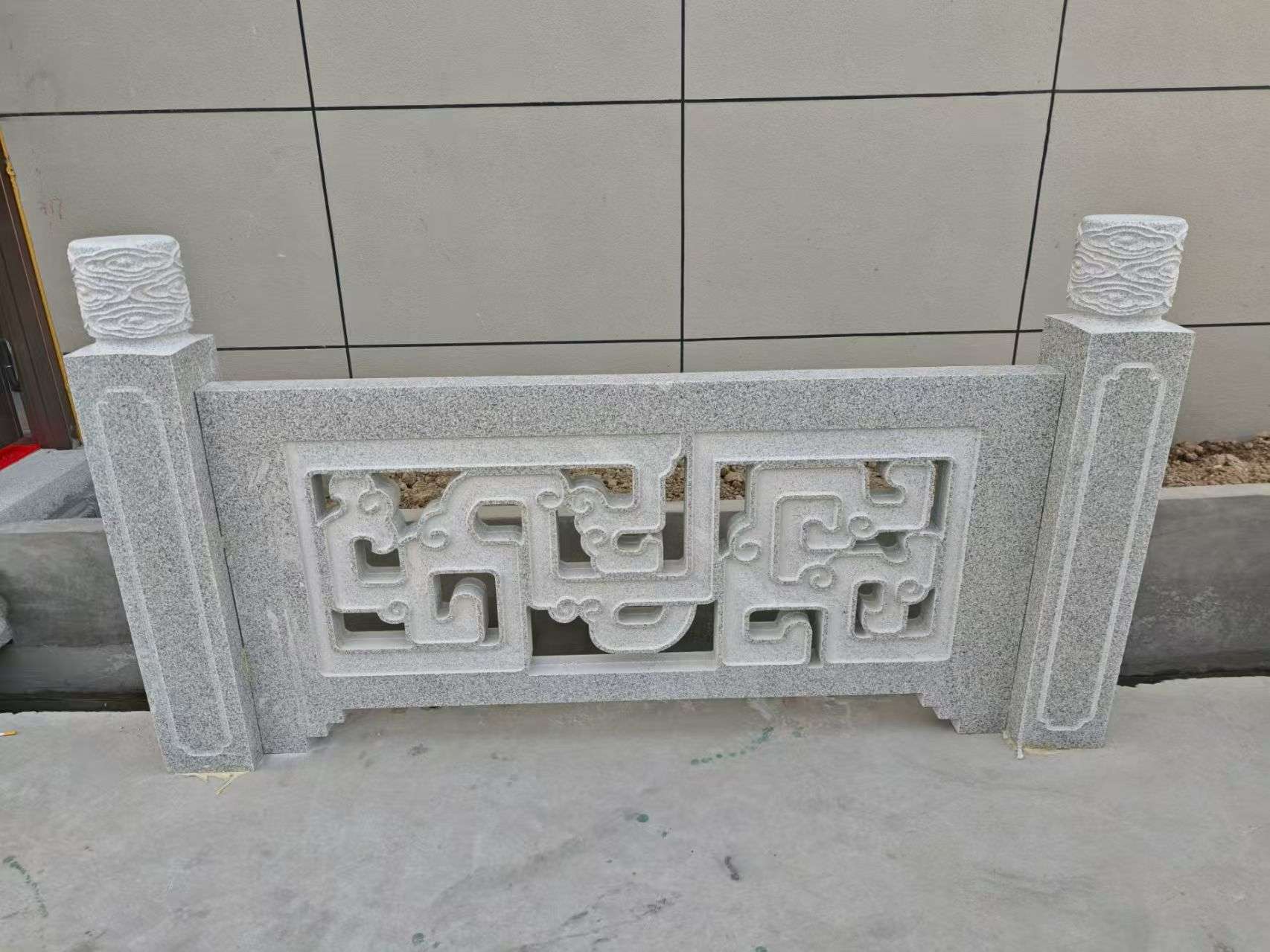 肇庆芝麻白河道栏杆 桥栏杆