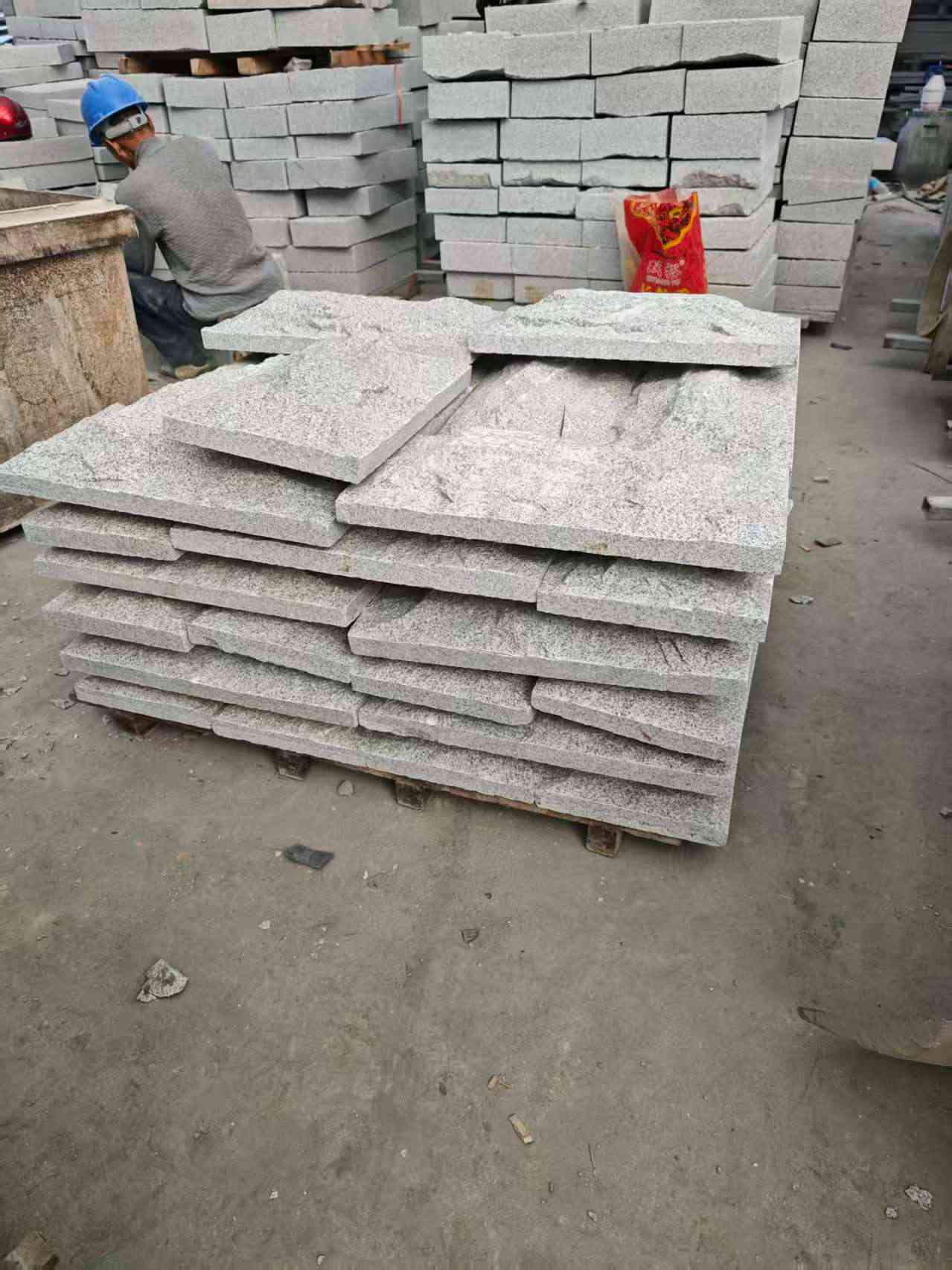 肇庆芝麻白蘑菇石，自然面