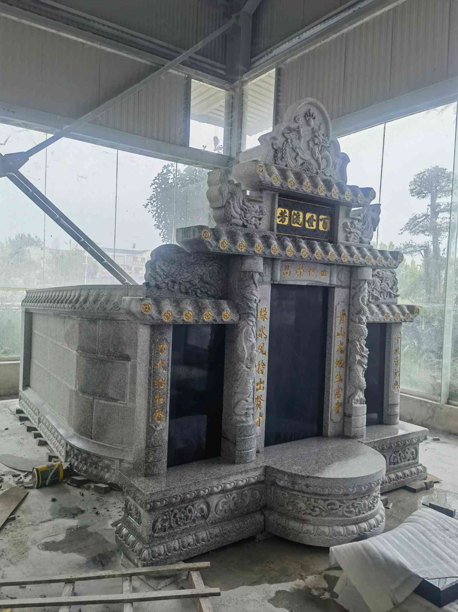 肇庆套墓 墓碑 围坟石 异形定制